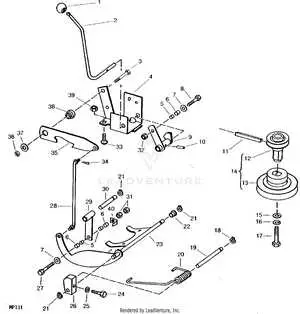 111 john deere snowblower 32 inch belt diagram