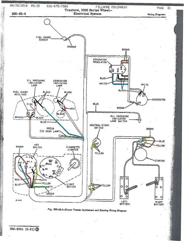 1954 john deere 60 wiring diagram
