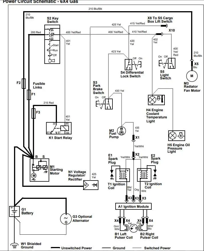 2000 john deere gator key switch diagram