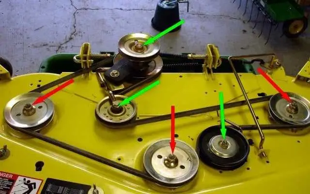 2009 john deere x540 deck diagram