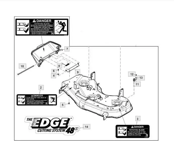 48 john deere c mower deck belt diagram
