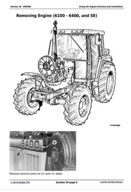 6400 john deere tractor fuse and wiring diagram