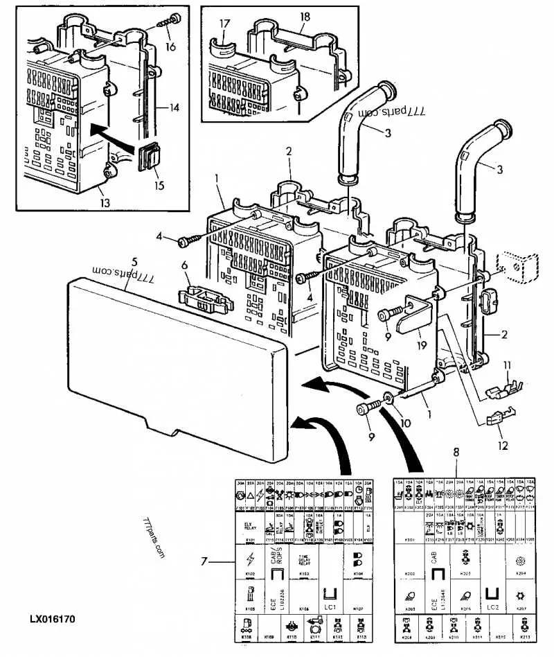 6400 john deere tractor fuse and wiring diagram