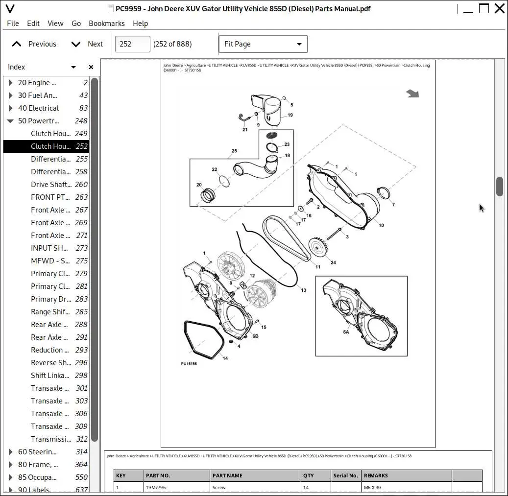 652i john deere gator parts diagram