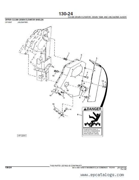 9510 john deere combine grain bin ght diagram