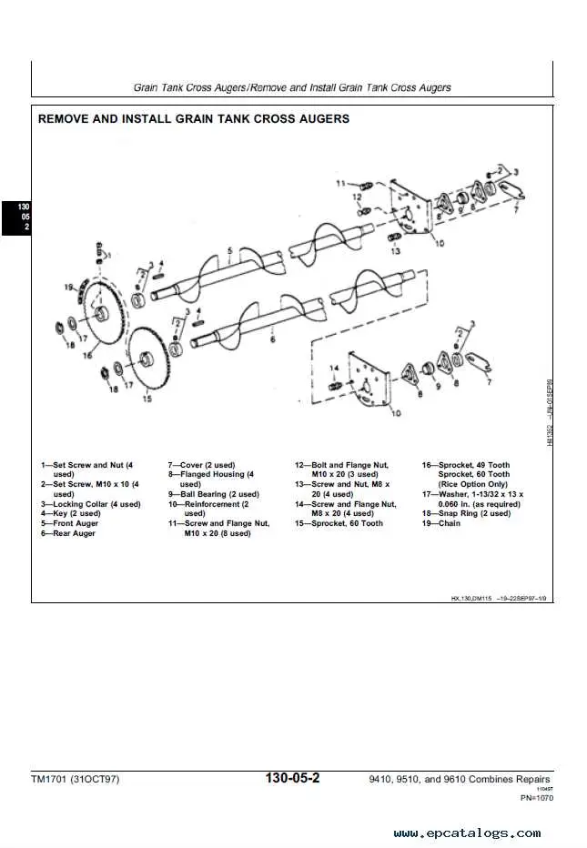 9510 john deere combine grain bin ght diagram