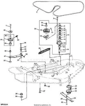 belt routing john deere 60 inch mower deck belt diagram