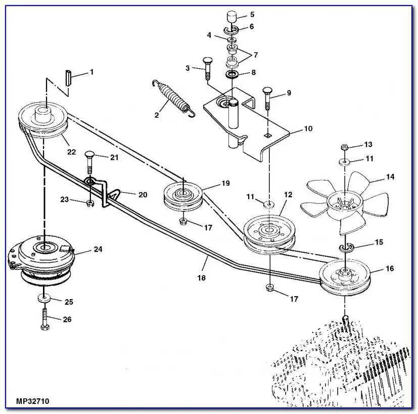 d130 john deere belt diagram