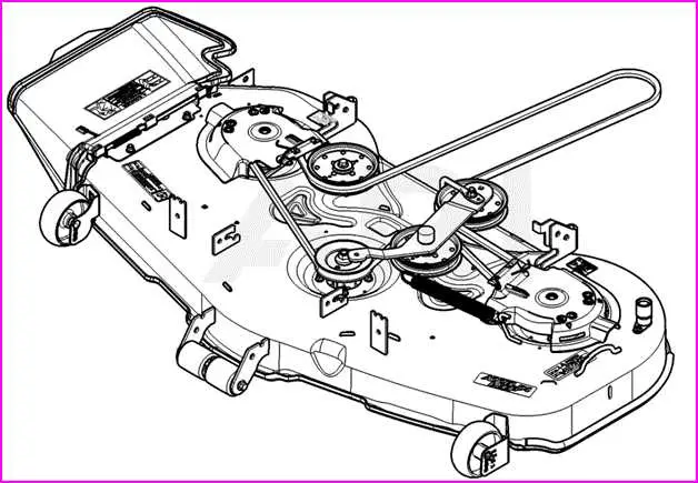 diagram john deere x380 54 deck belt