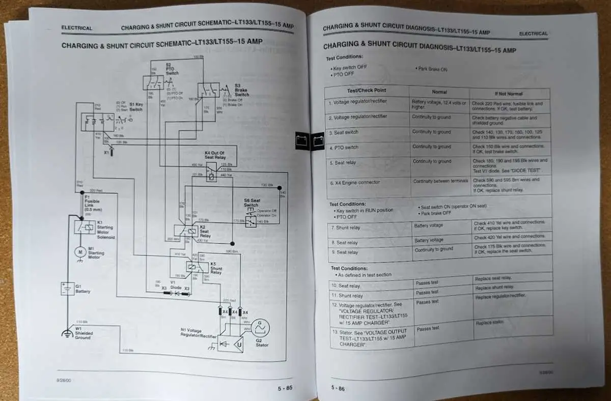 diagram of john deere lt133 powertrain
