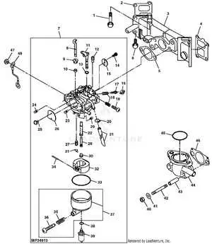 hose connection diagram for john deere 345 carburetor