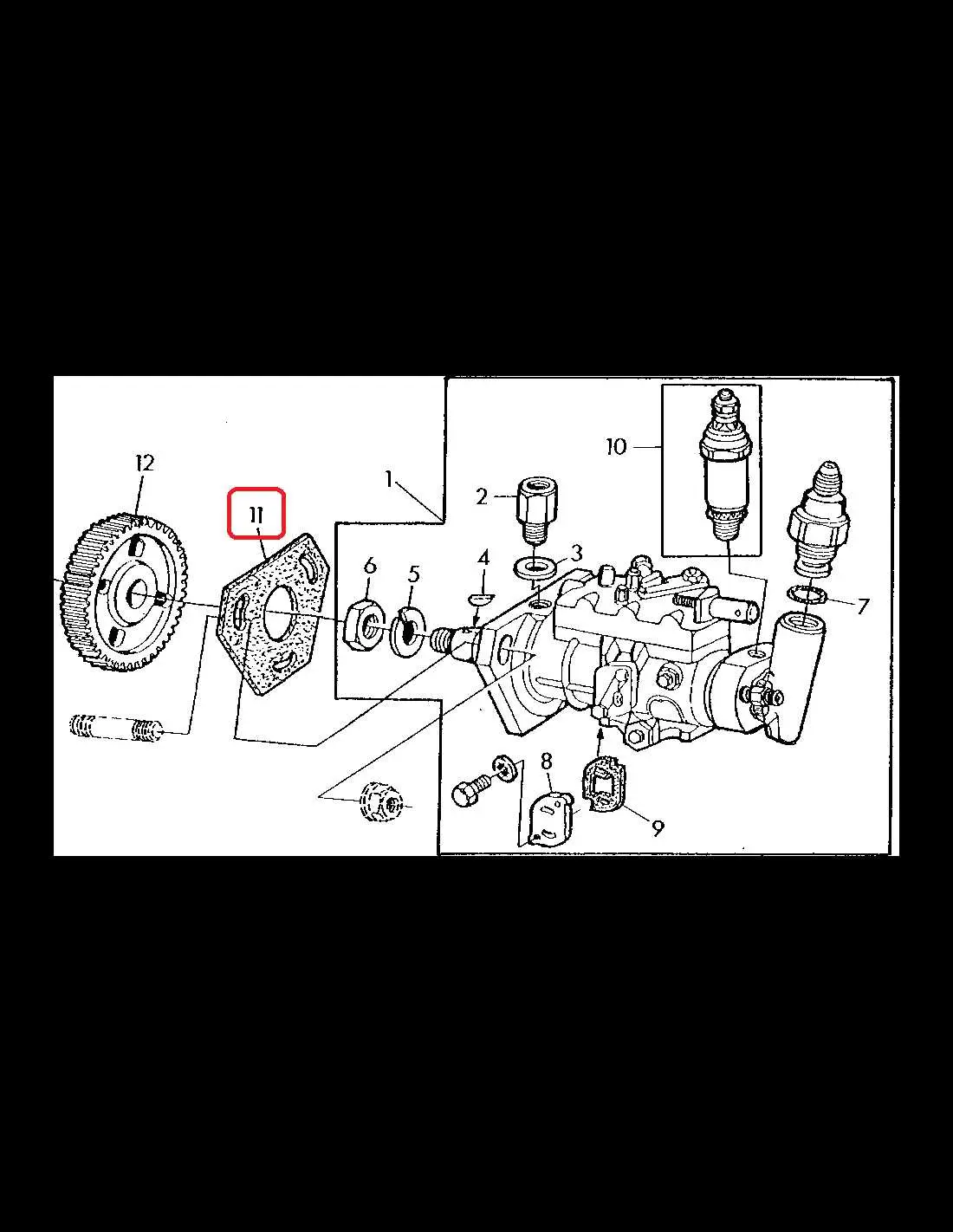 john deere 1020 diesel injector pump parts diagram
