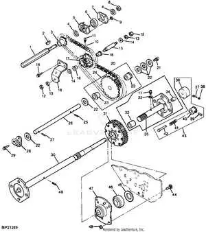 john deere 1032 snowblower diagram