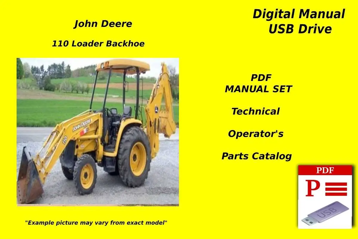 john deere 110 backhoe parts diagram