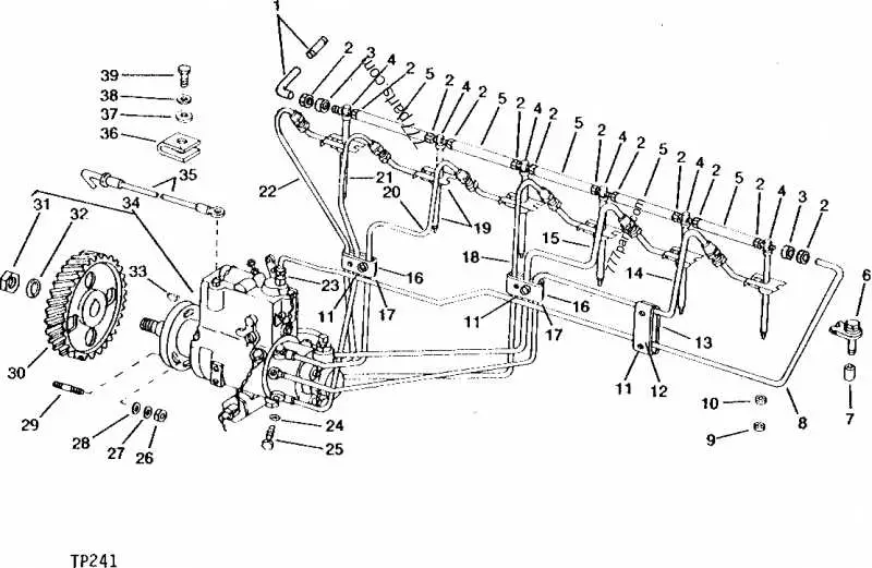 john deere 111 fuel pump diagram