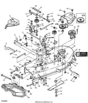 john deere 115 parts diagram