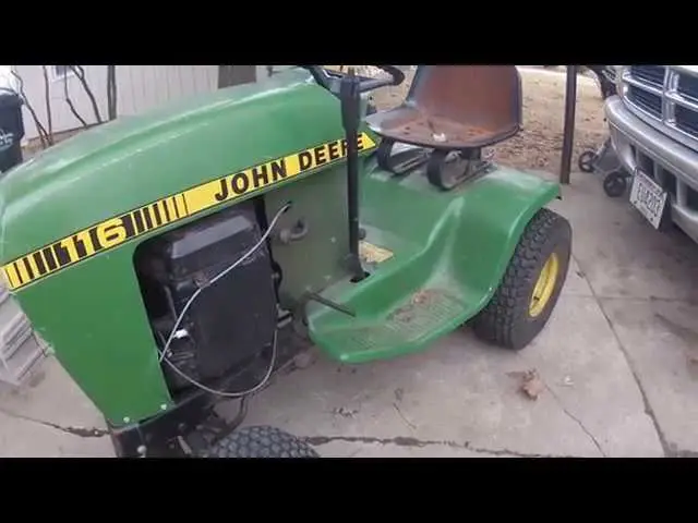 john deere 116 deck belt diagram