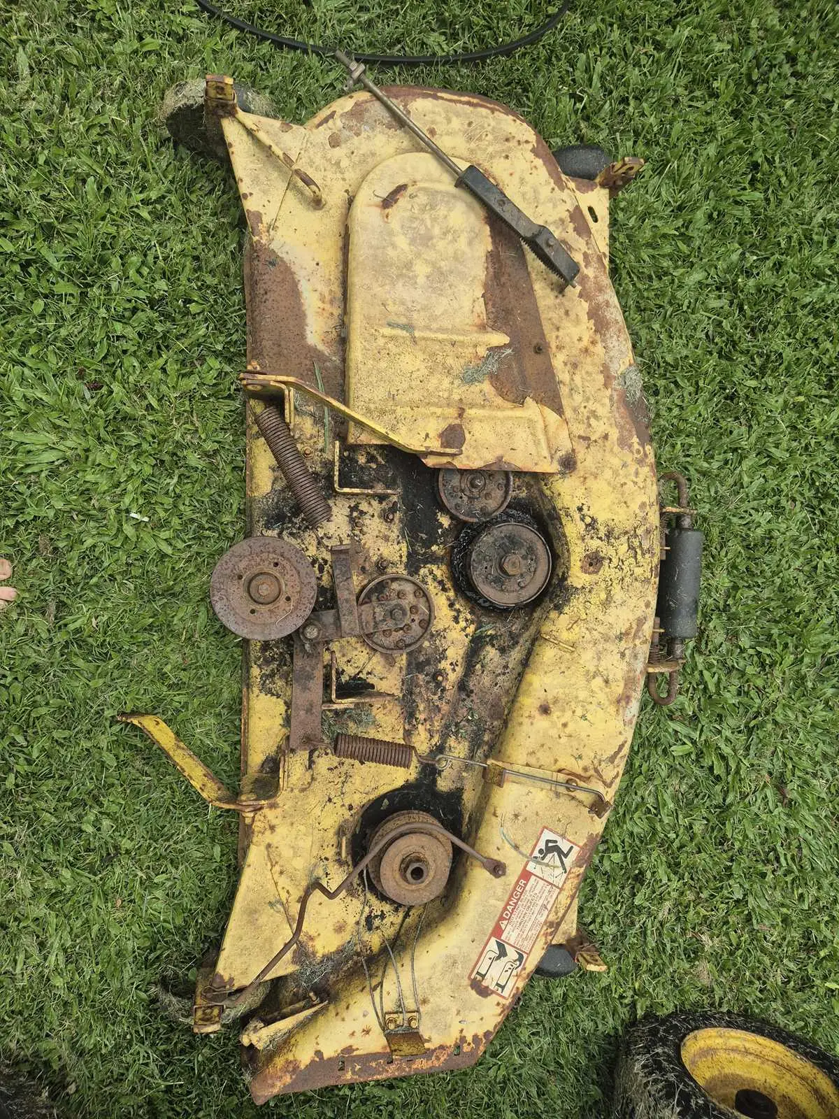 john deere 116 deck belt diagram
