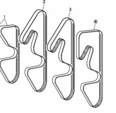 john deere 120c accessory belt diagram