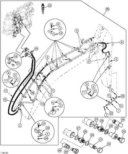 john deere 120c parts diagram