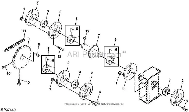 john deere 135 parts diagram
