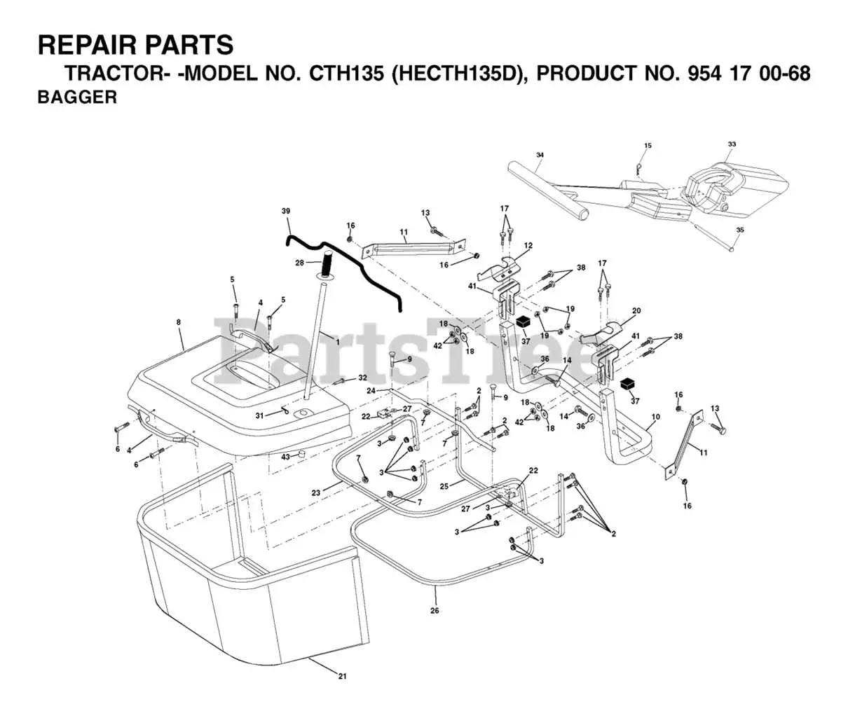 john deere 135 parts diagram