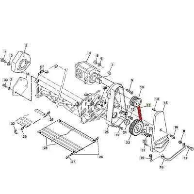 john deere 140 drive belt diagram