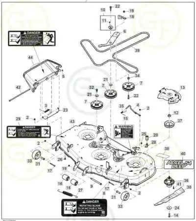 john deere 155c belt diagram