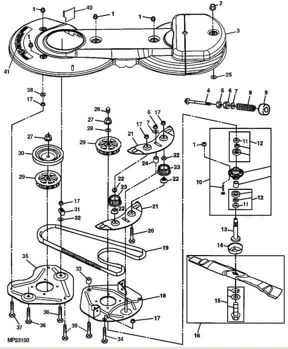 john deere 155c manual belt routing diagram
