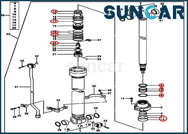john deere 17 excavator hydraulic hose diagram
