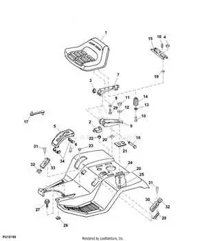john deere 170 mower deck diagram
