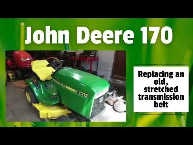 john deere 170 transmission belt diagram