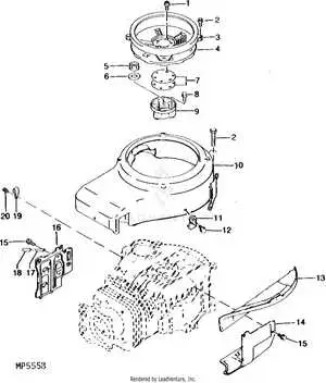 john deere 185 parts diagram
