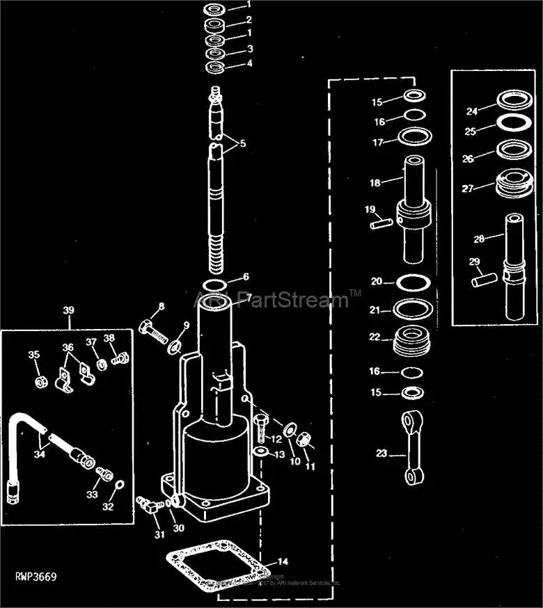 john deere 2020 power steering diagram