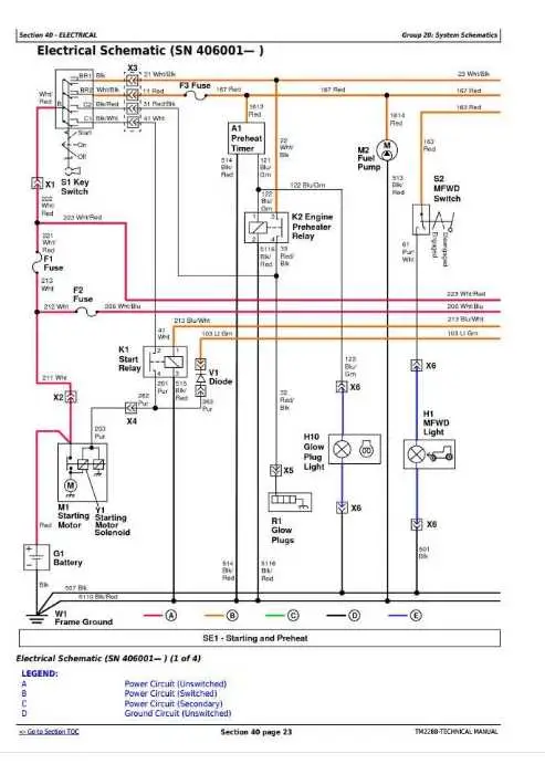 john deere 2020 tractor wiring diagram