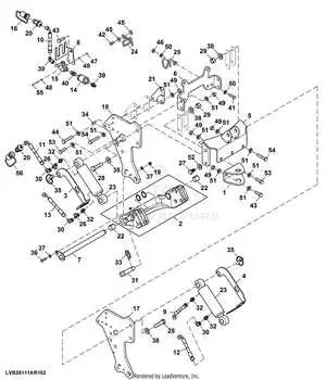 john deere 2025r 3 point hitch parts diagram