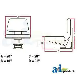 john deere 2030 seat diagram