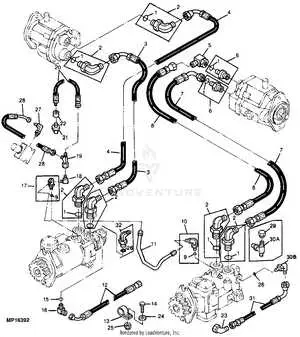 john deere 2140 hydraulic pump diagram