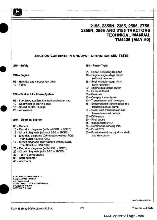 john deere 2155 wiring diagram