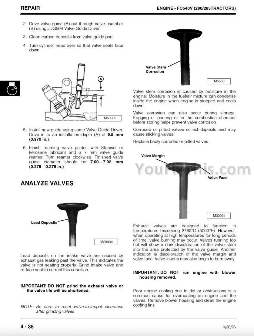 john deere 240 cylinder diagram
