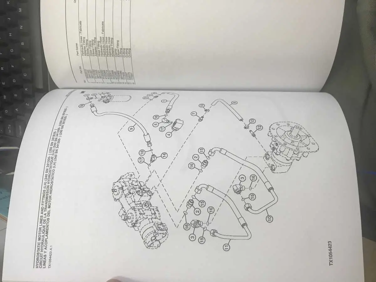 john deere 240 drive belt diagram