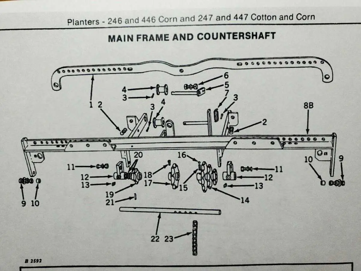 john deere 246 planter parts diagram