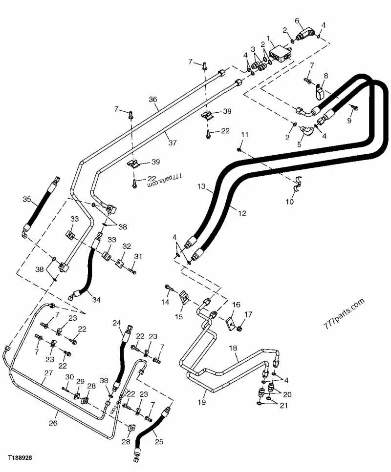 john deere 250 skid steer hydraulic diagram