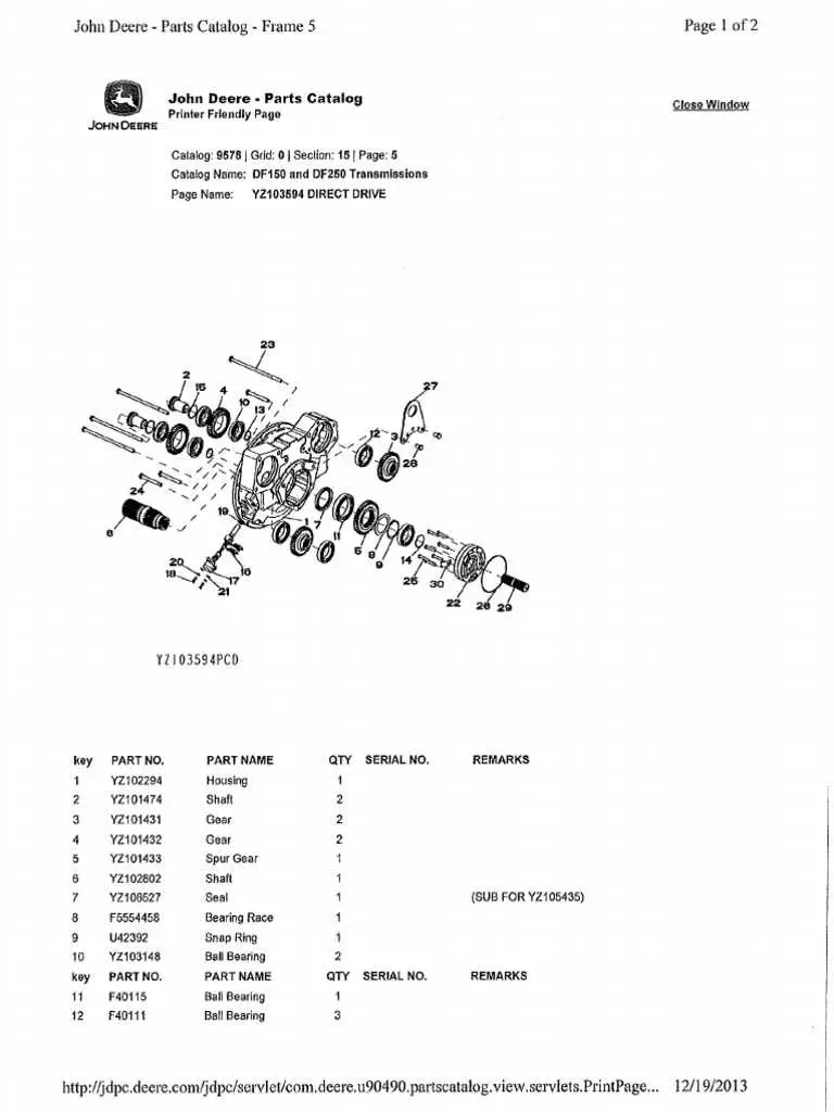 john deere 285 parts diagram asm