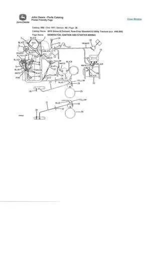 john deere 3010 diesel wiring diagram
