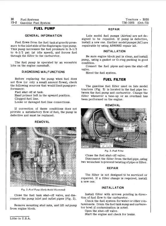 john deere 3020 parts hydraulic system diagram