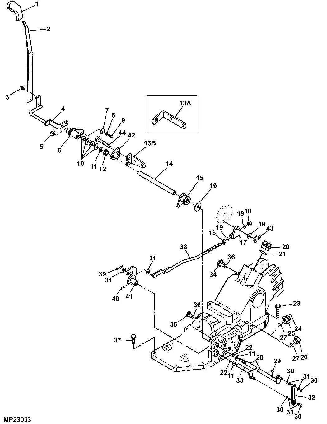 john deere 3025e 3 point hitch parts diagram