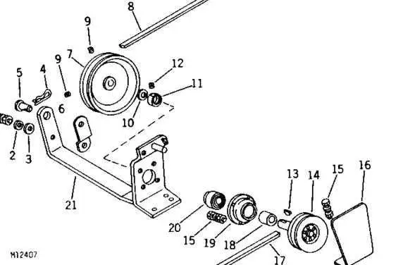 john deere 31 tiller belt routing diagram