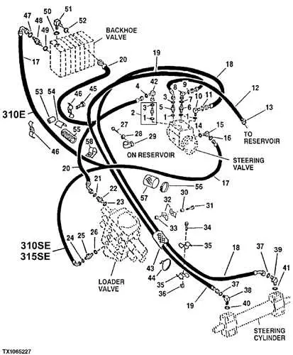 john deere 310 b backhoe steering parts diagram john deere 310 b backhoe steering parts diagram