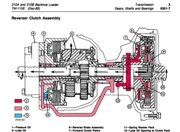 john deere 310 backhoe parts diagram